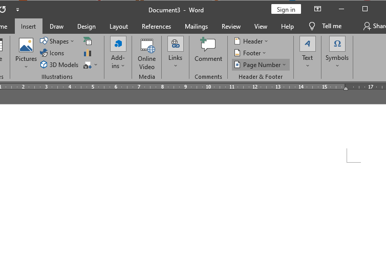 cara membuat nomor halaman di word
