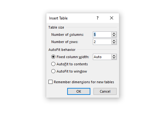 cara membuat tabel di microsoft word