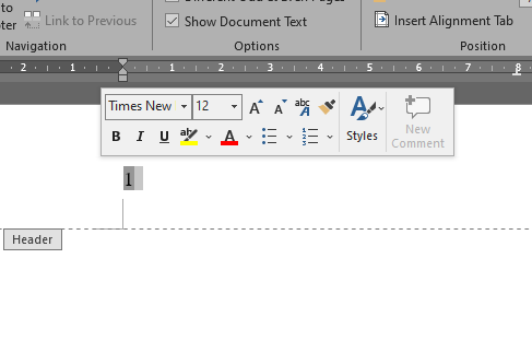 cara membuat nomor halaman di word
